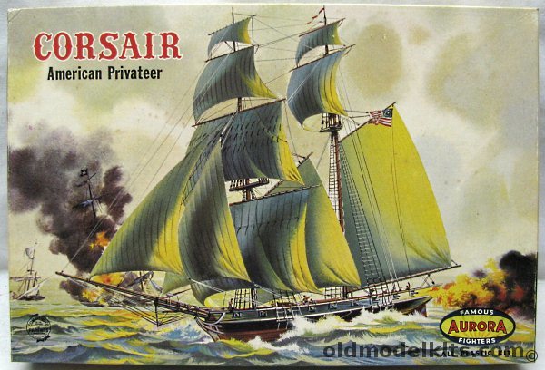 Aurora 1/128 'Corsair' American Privateer, 433-198 plastic model kit